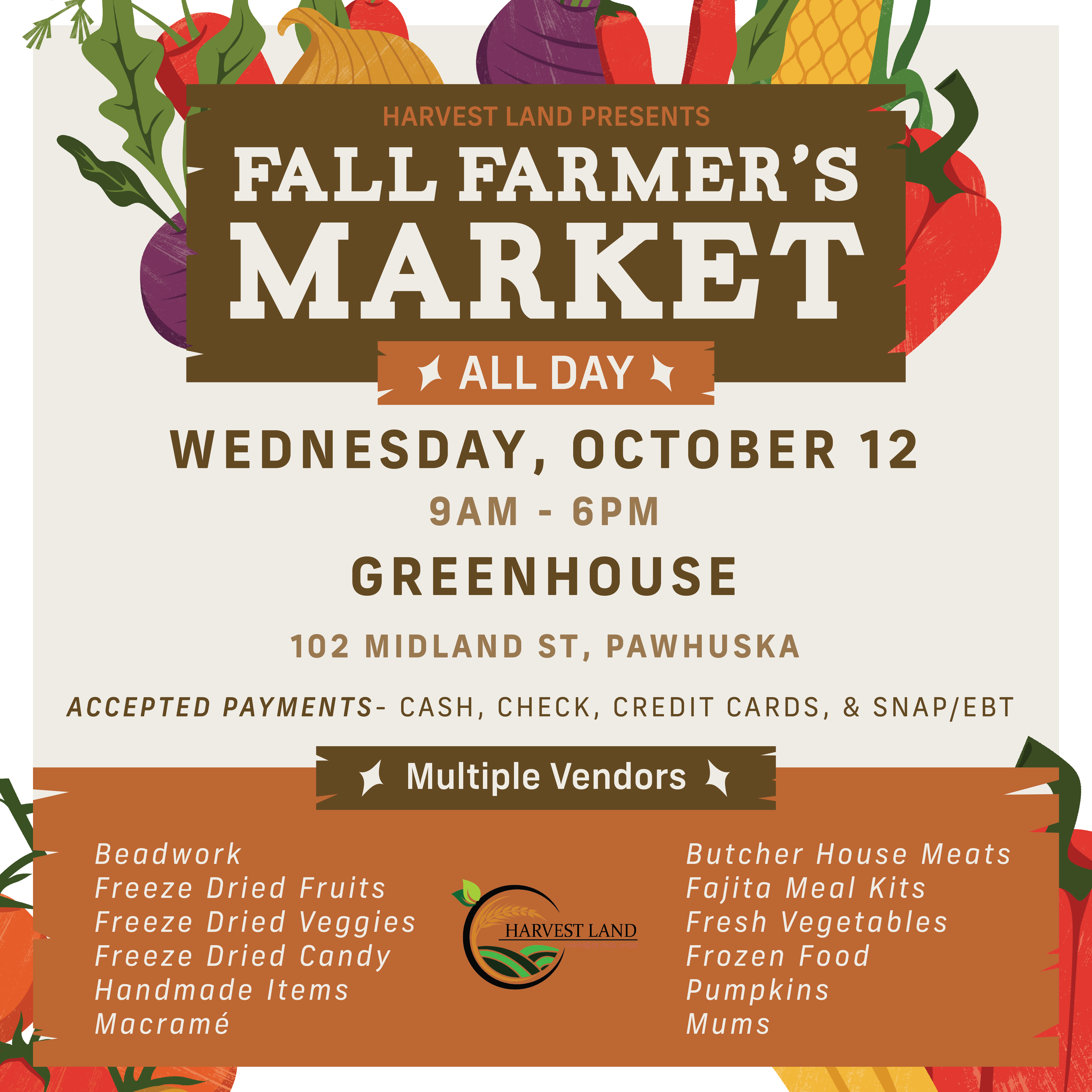 Harvest Land Fall Farmer's Market Harvest Land Fall Farmer's Market