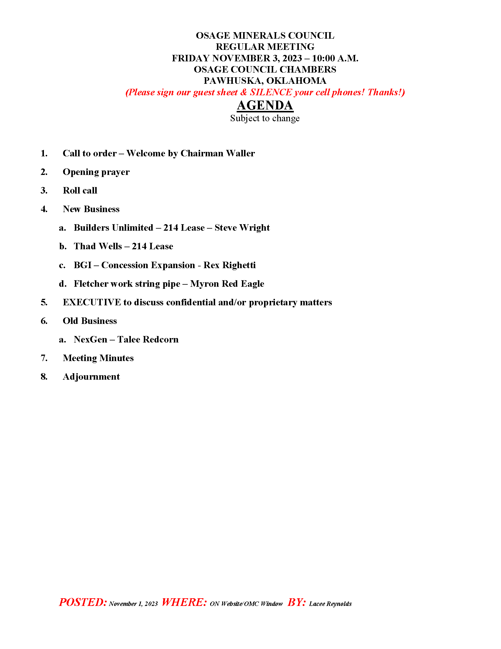 agenda graphic