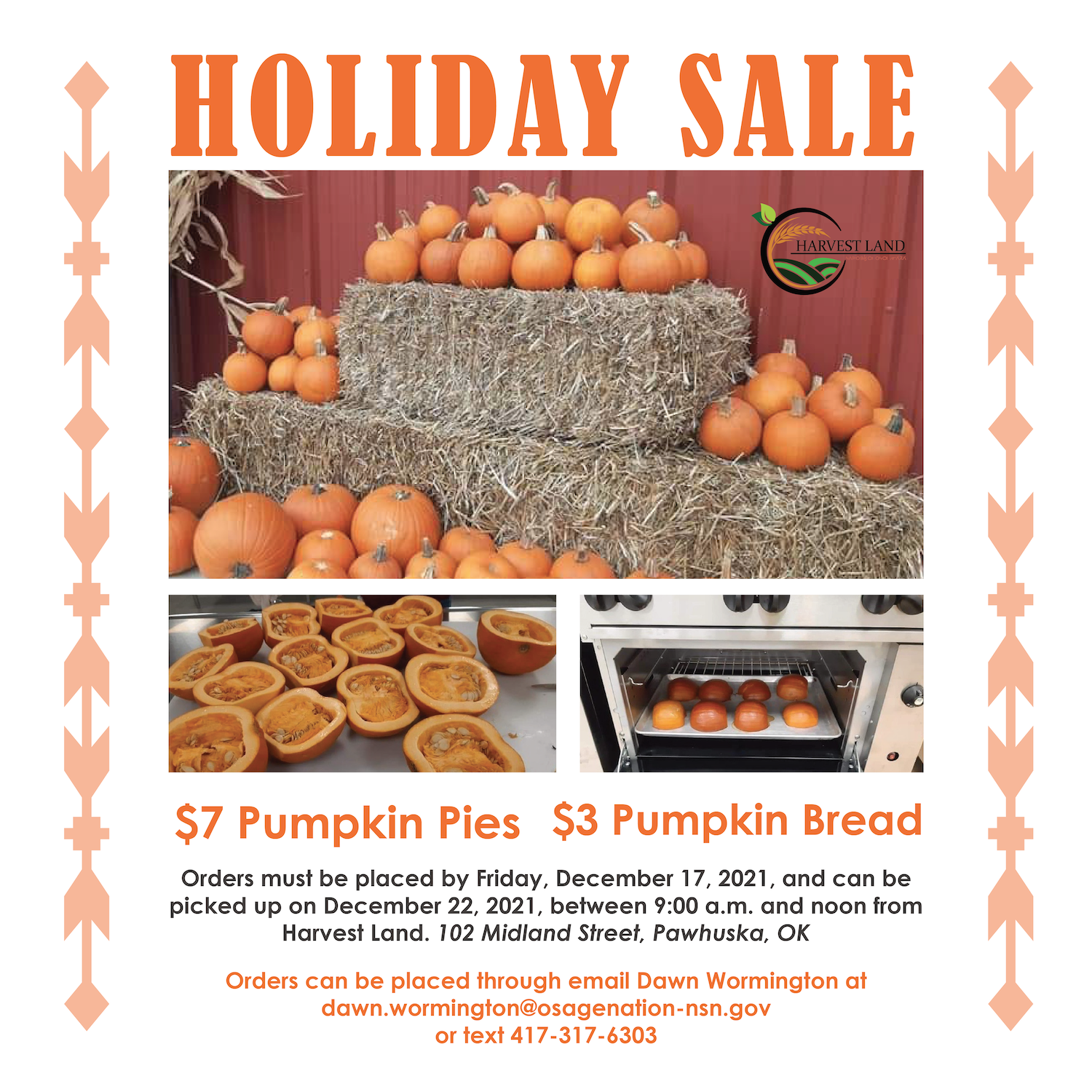 Harvest Land Holiday Sale