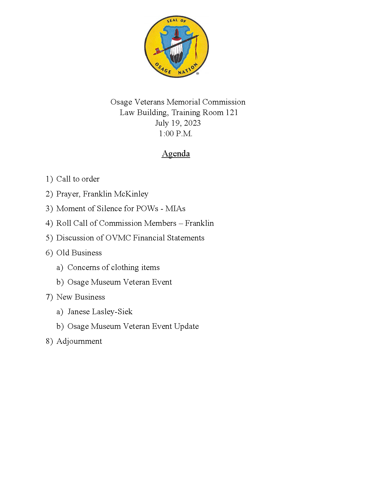 Agenda