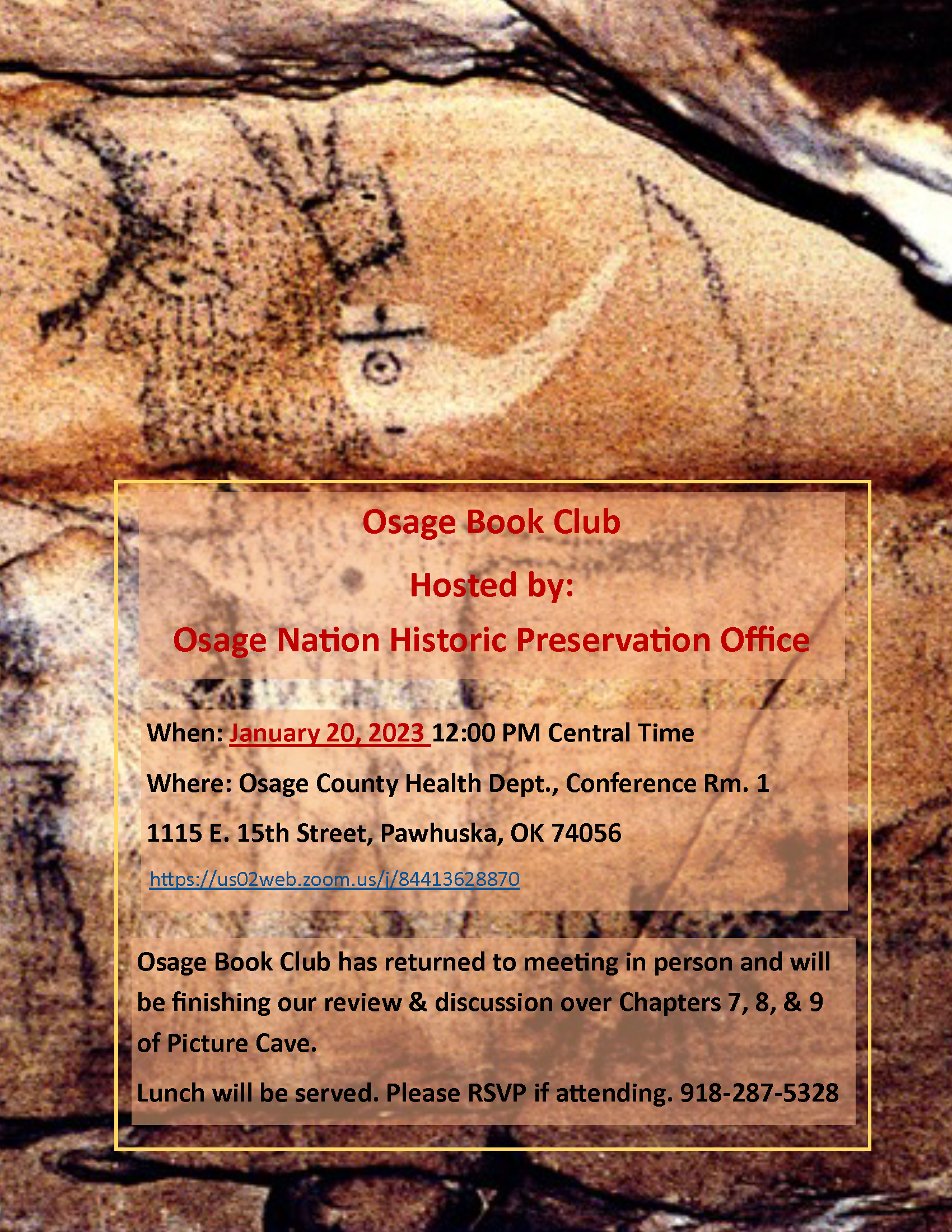 Osage Book Club flyer