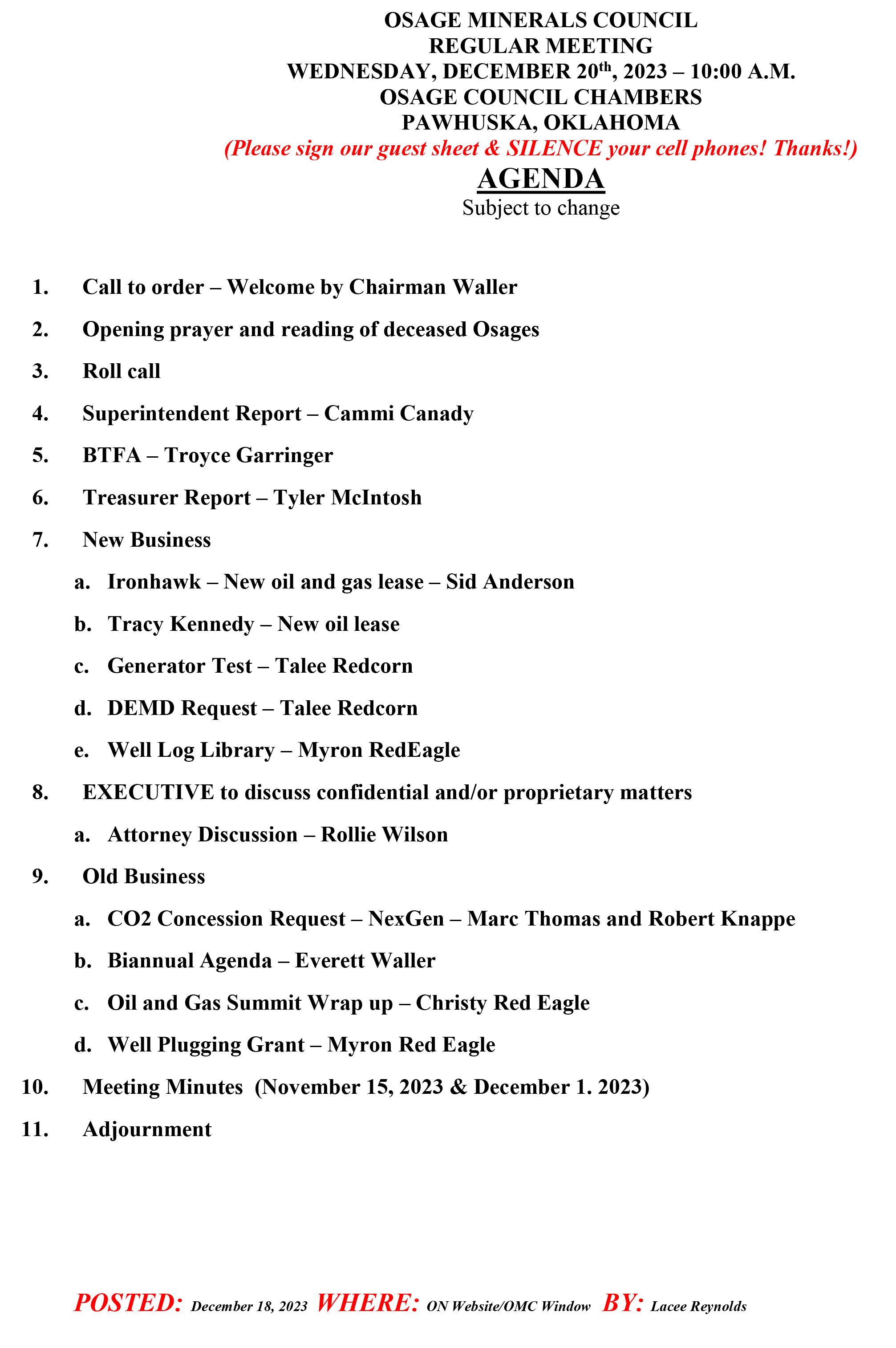 agenda image