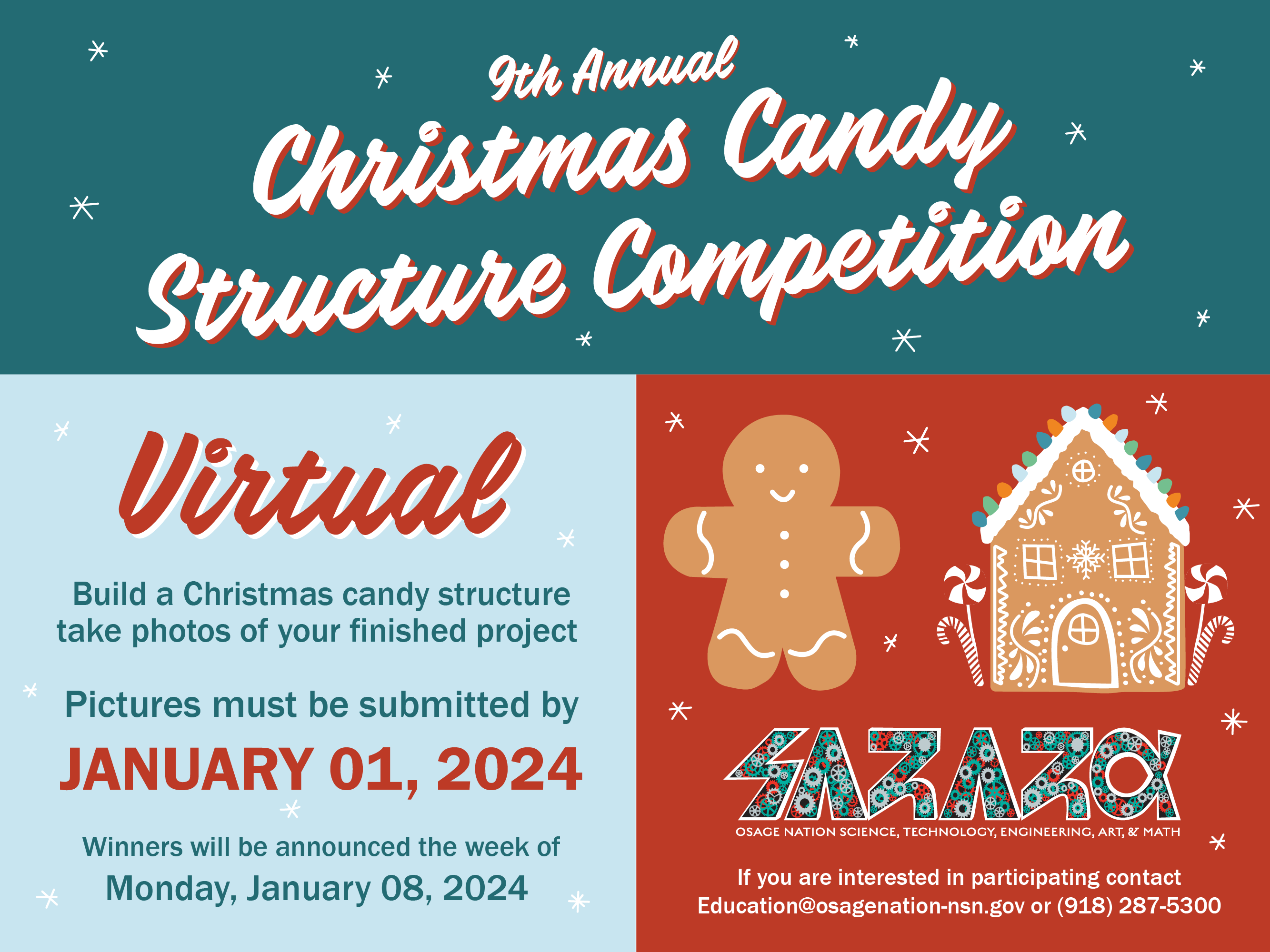 9th Annual Christmas Candy Structure Competition flyer