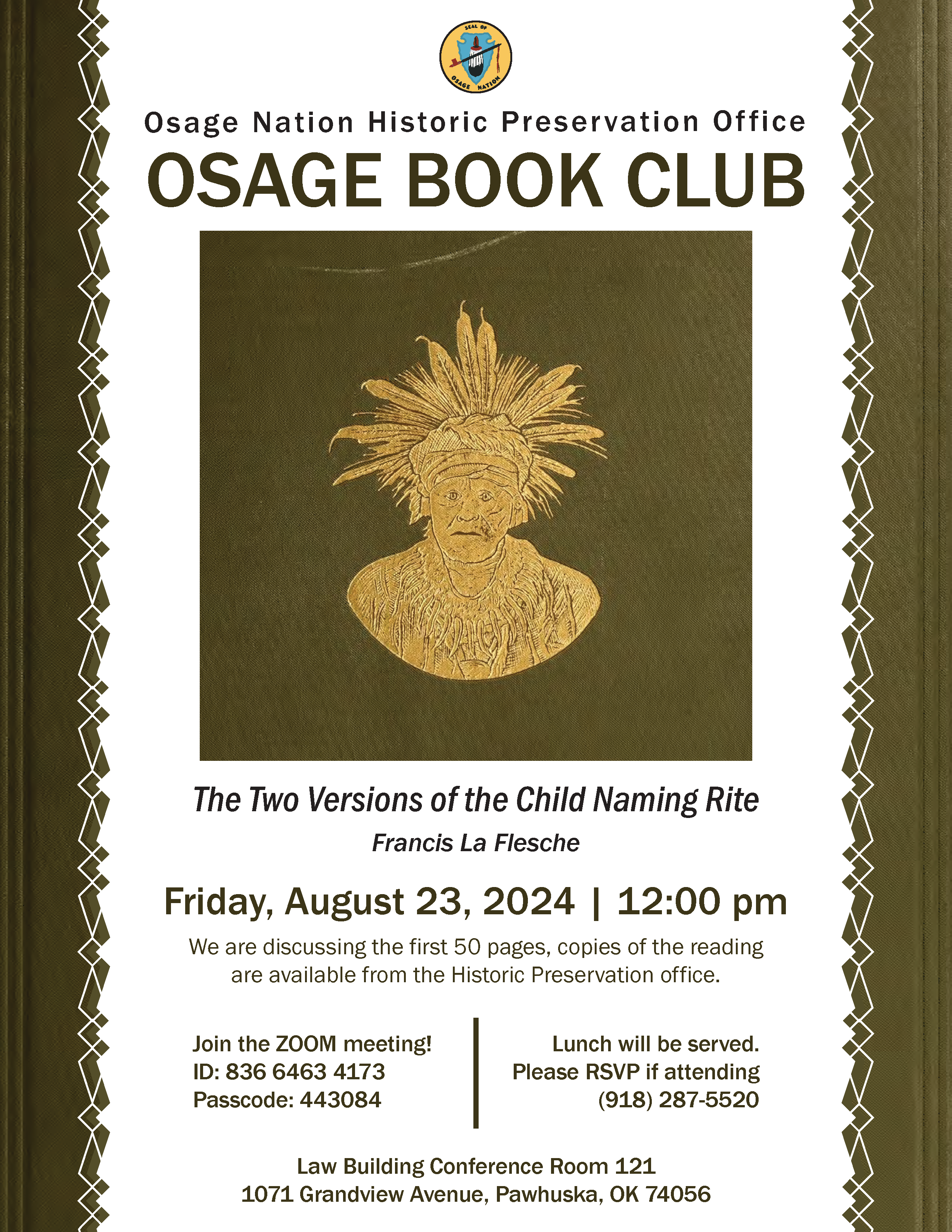 Book club flyer