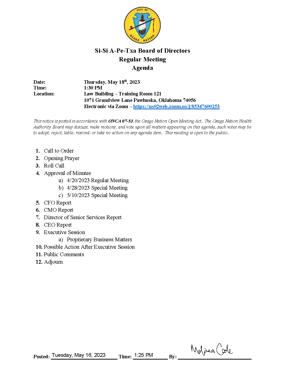 agenda