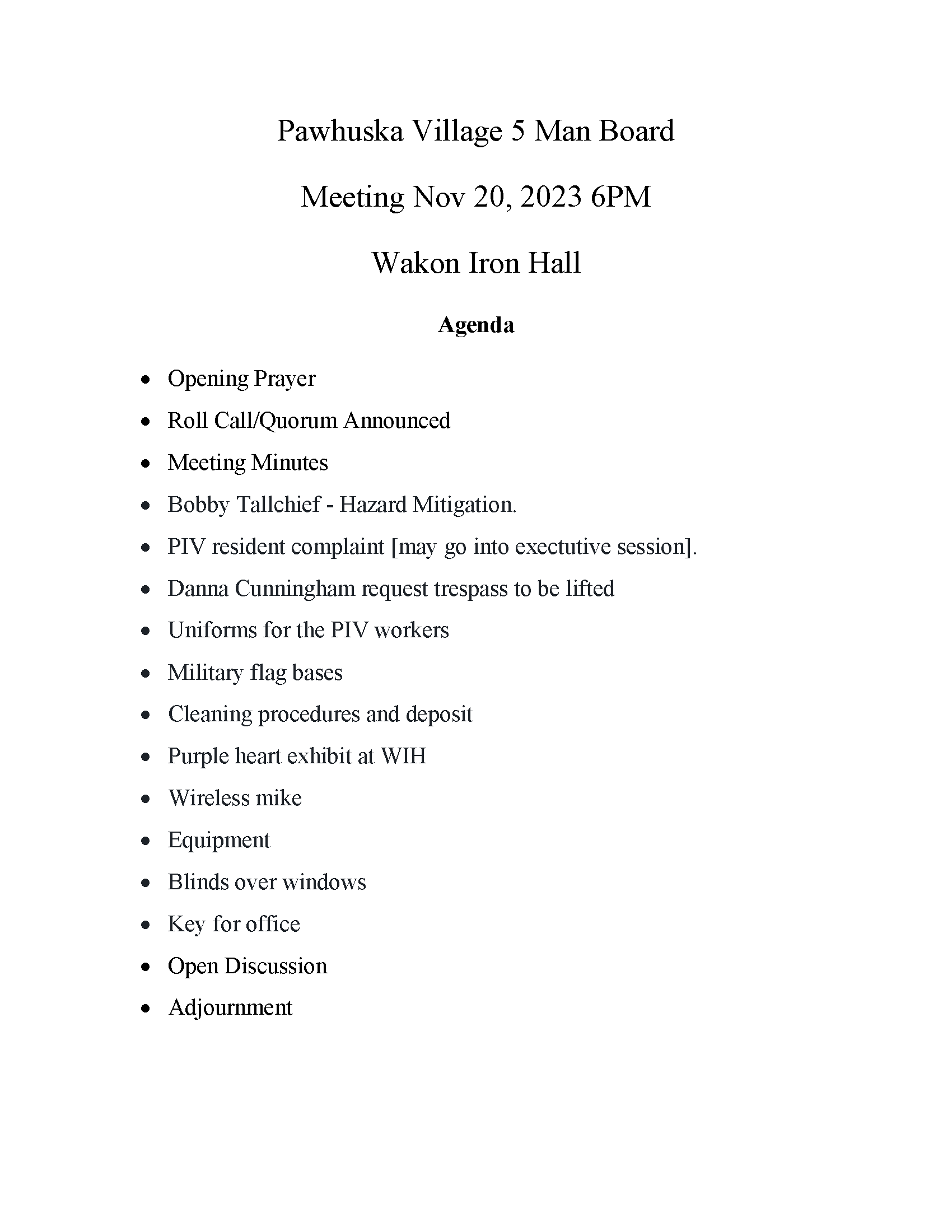agenda image