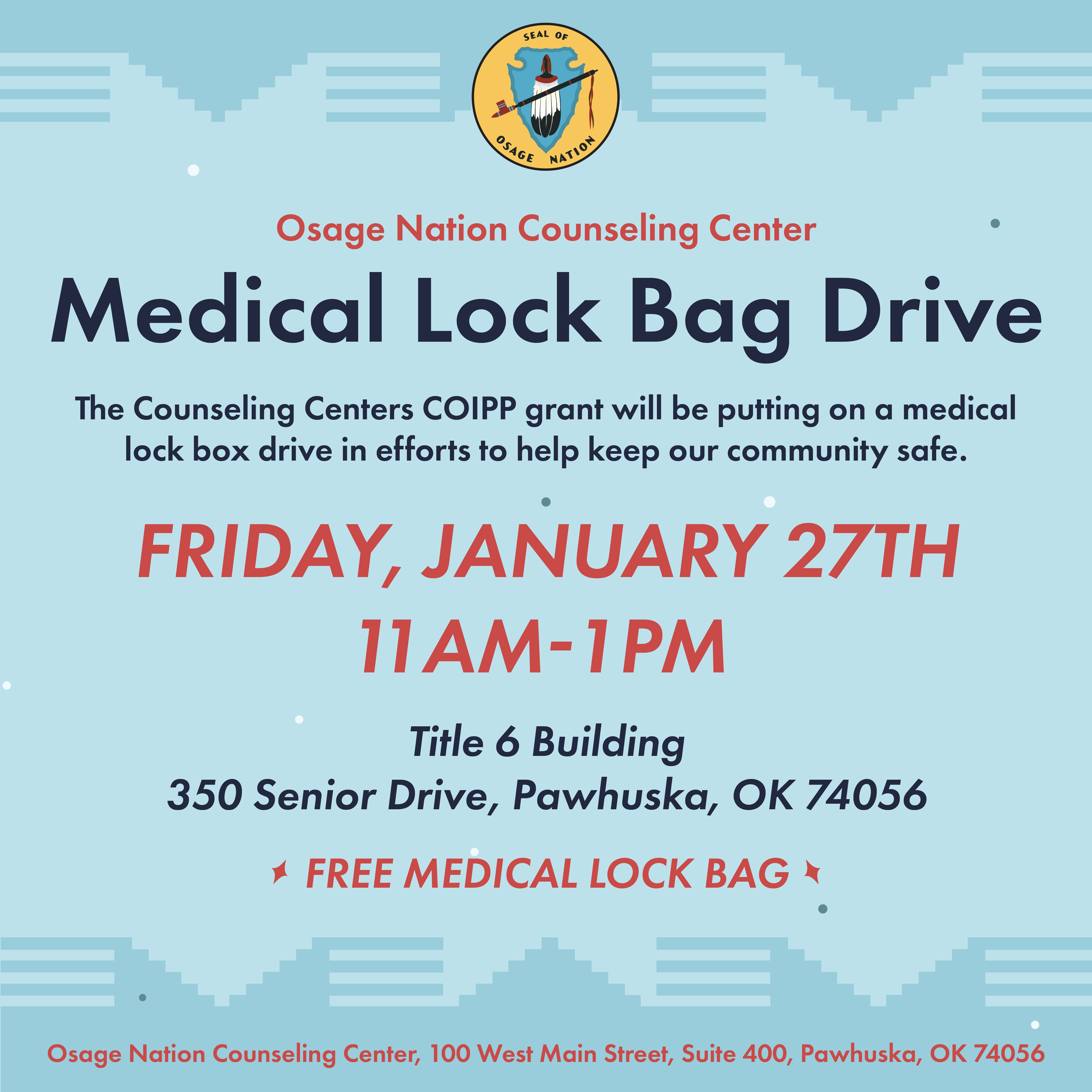 Medical Lock Bag Drive