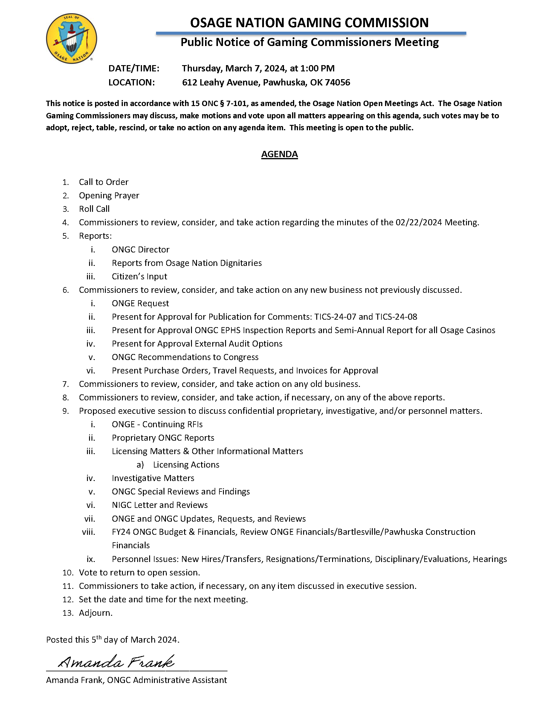 agenda image