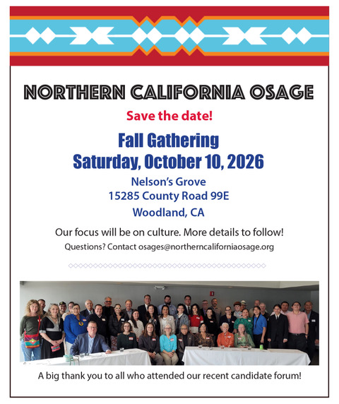 Northern California osage event