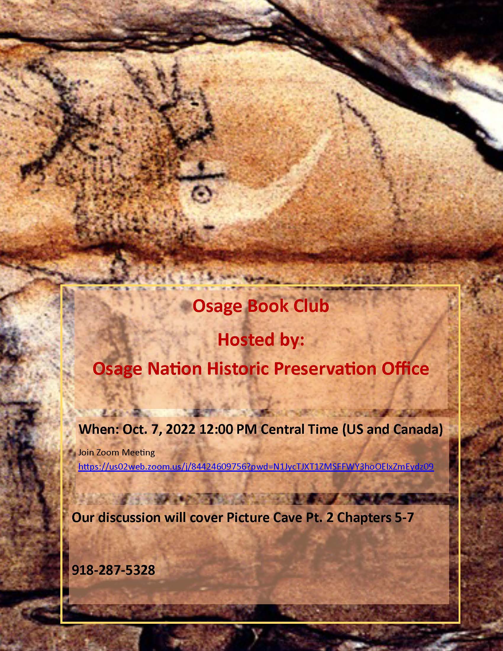 Osage Book Club flyer