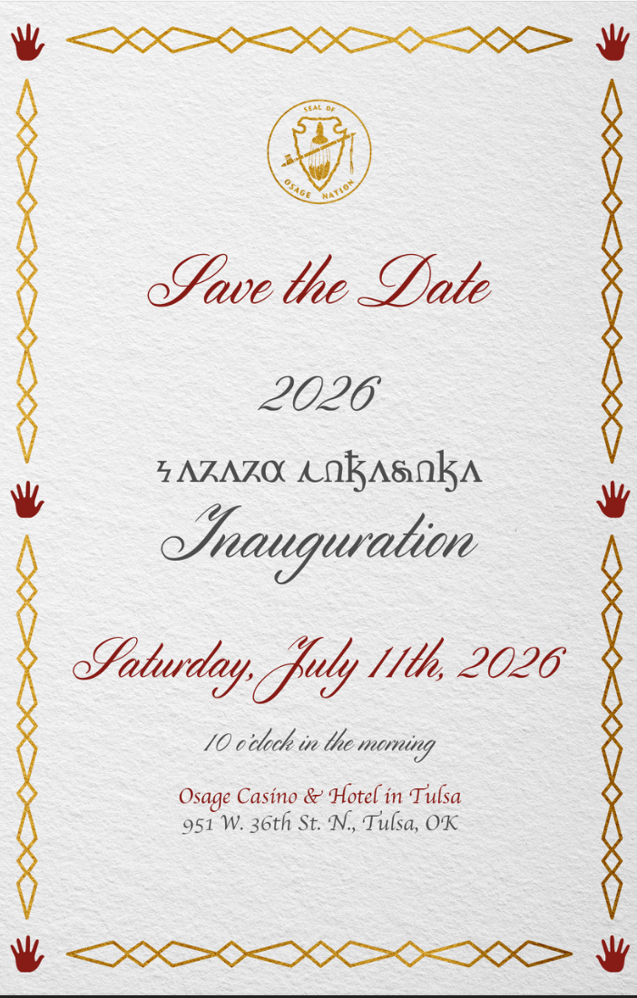 2026 Inauguration Save the Date