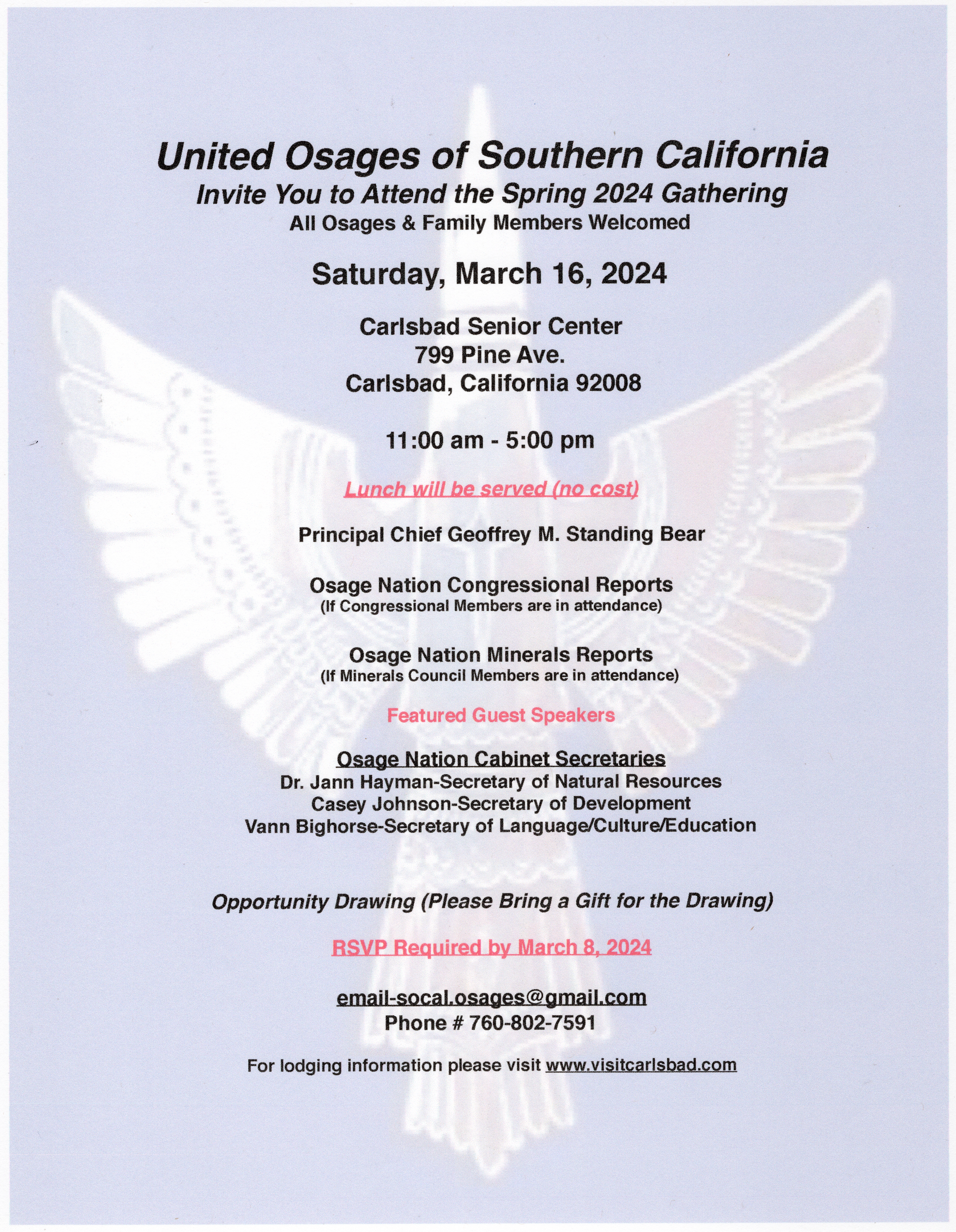 United Osage of Southern California flyer