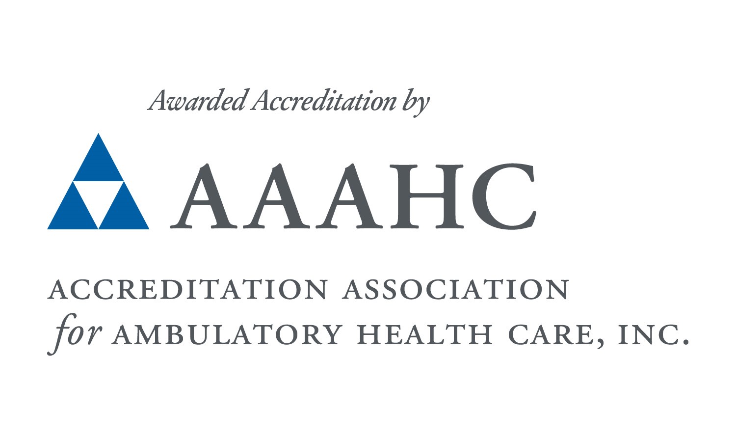 Logo showing our AAAHC Accreditation