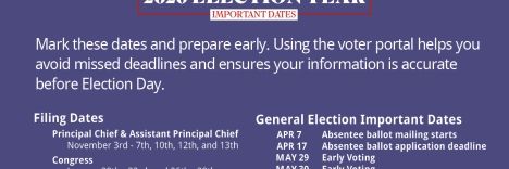 2026 Election Year Important Dates
