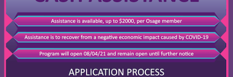 Cash Assistance checks will begin being issues on Friday, Augst 27, 2021